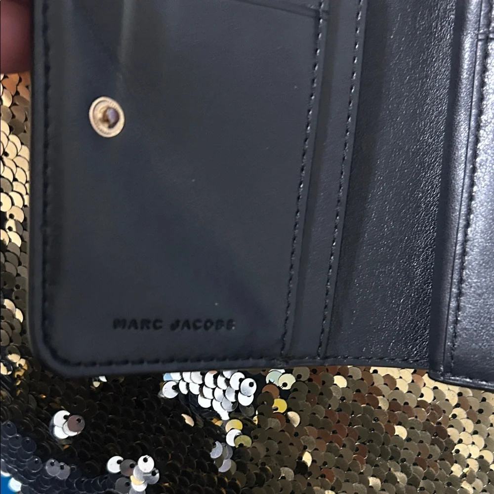 Marc Jacobs Black Leather Card Holder